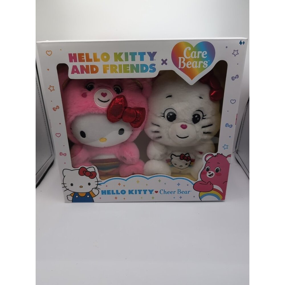Hello Kitty and Friends x Care Bears Cheer Bear Sealed Box Set 2 Plush